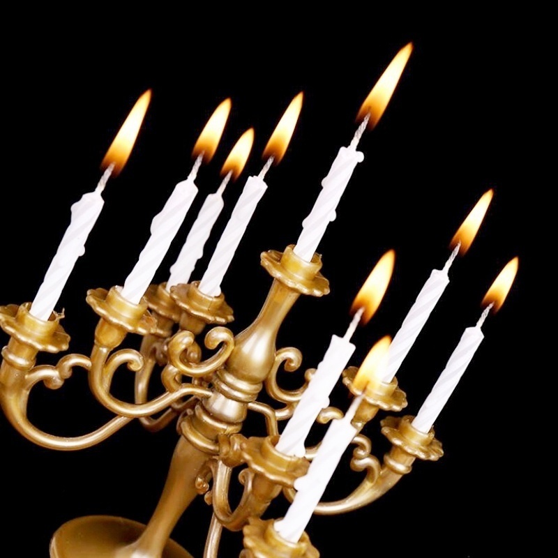 Candle Quotes - ชุดเทียนและเชิงเทียน 9 ชิ้น/ชุด ปี 2026 สำหรับตกแต่งเค้กวันเกิด