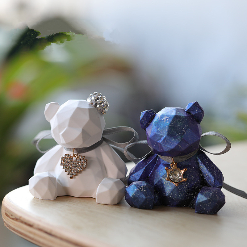Candle Supplies Shop - 3D สเตอริโอหมีแม่พิมพ์ซิลิโคน Diy สัตว์เทียนรูปแม่พิมพ์ยิปซั่มสบู่ทำเทียนอุปกรณ์ Handmade เค้กช็อคโกแลตตกแต่ง