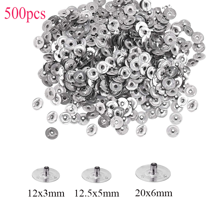Candle Making Supplies Usa - 500 ชิ้นเทียน Wick โลหะ Sustainer แท็บทําด้วยมือ