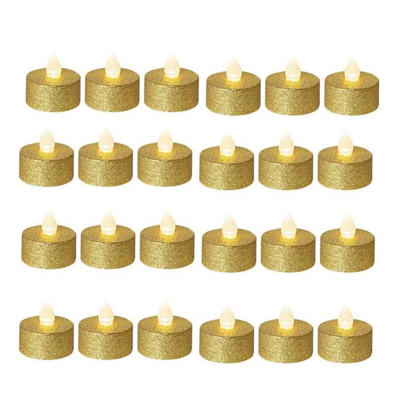 Candle Zero - ABFI ไฟ LED แบบใช้แบตเตอรี่, 24 ชิ้น,