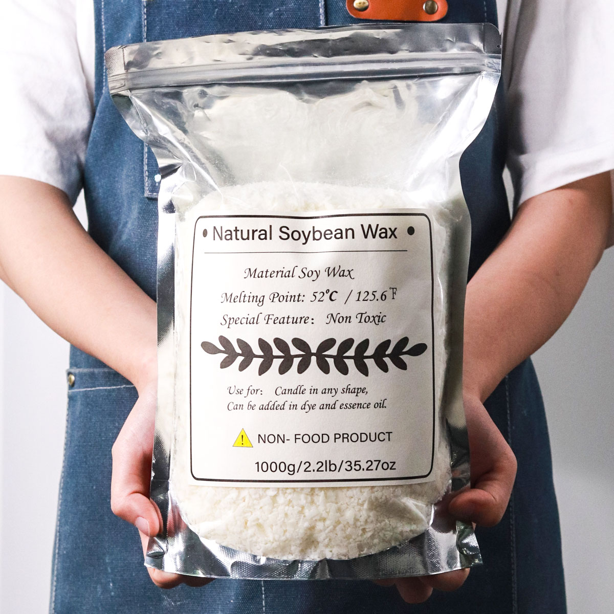 Candle Making Supplies Usa - 1KG ขี้ผึ้งถั่วเหลืองธรรมชาติเม็ดเทียนหอมวัสดุ 100% ไม่มีสารเติมแต่งสําหรับ DIY เทียนไร้ควันทําอุปกรณ์วัสดุ