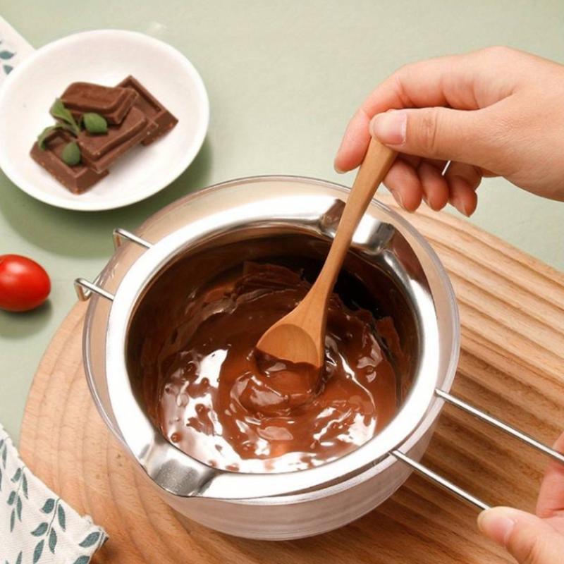 Candle Making Supplies Usa - หม้อต้มขี้ผึ้งเทียนสแตนเลสพร้อมที่จับทนความร้อนสำหรับการหลอมช็อคโกแลตและอุปกรณ์ทำเทียน