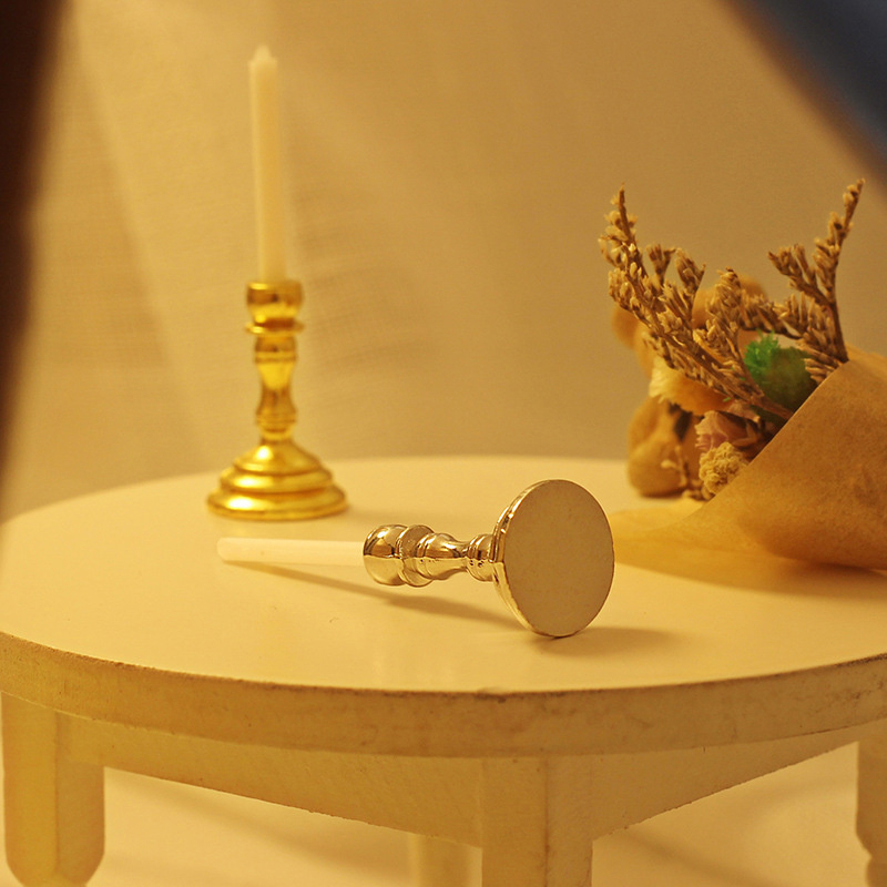 เชิงเทียนโลหะจำลองบ้านตุ๊กตา1ค - Candle Quotes บทวิจารณ์และราคา