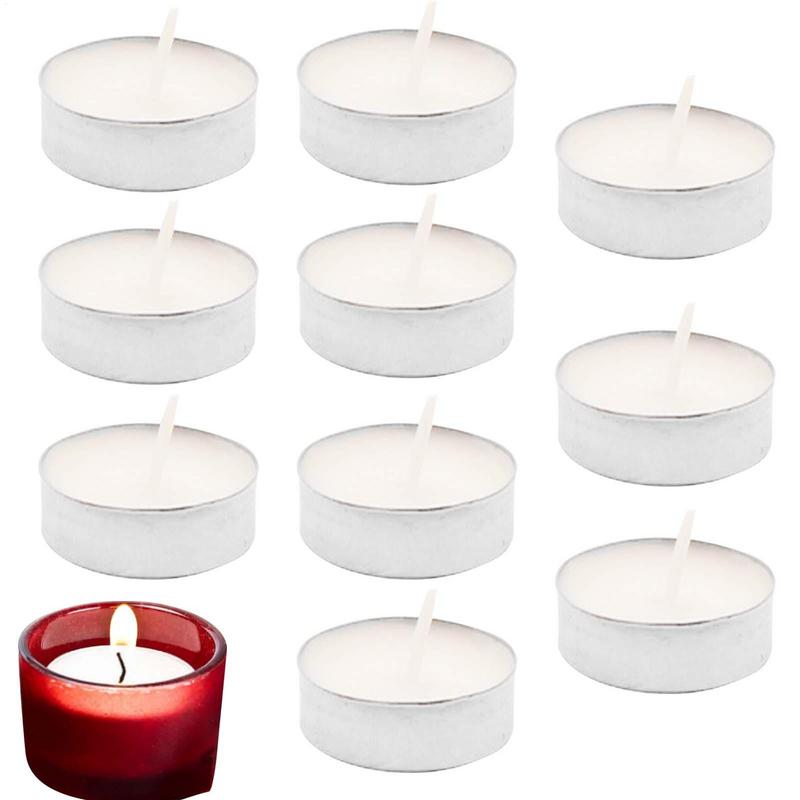 10 ชิ้น Unscented Tealight เที - Candle Zero บทวิจารณ์และราคา
