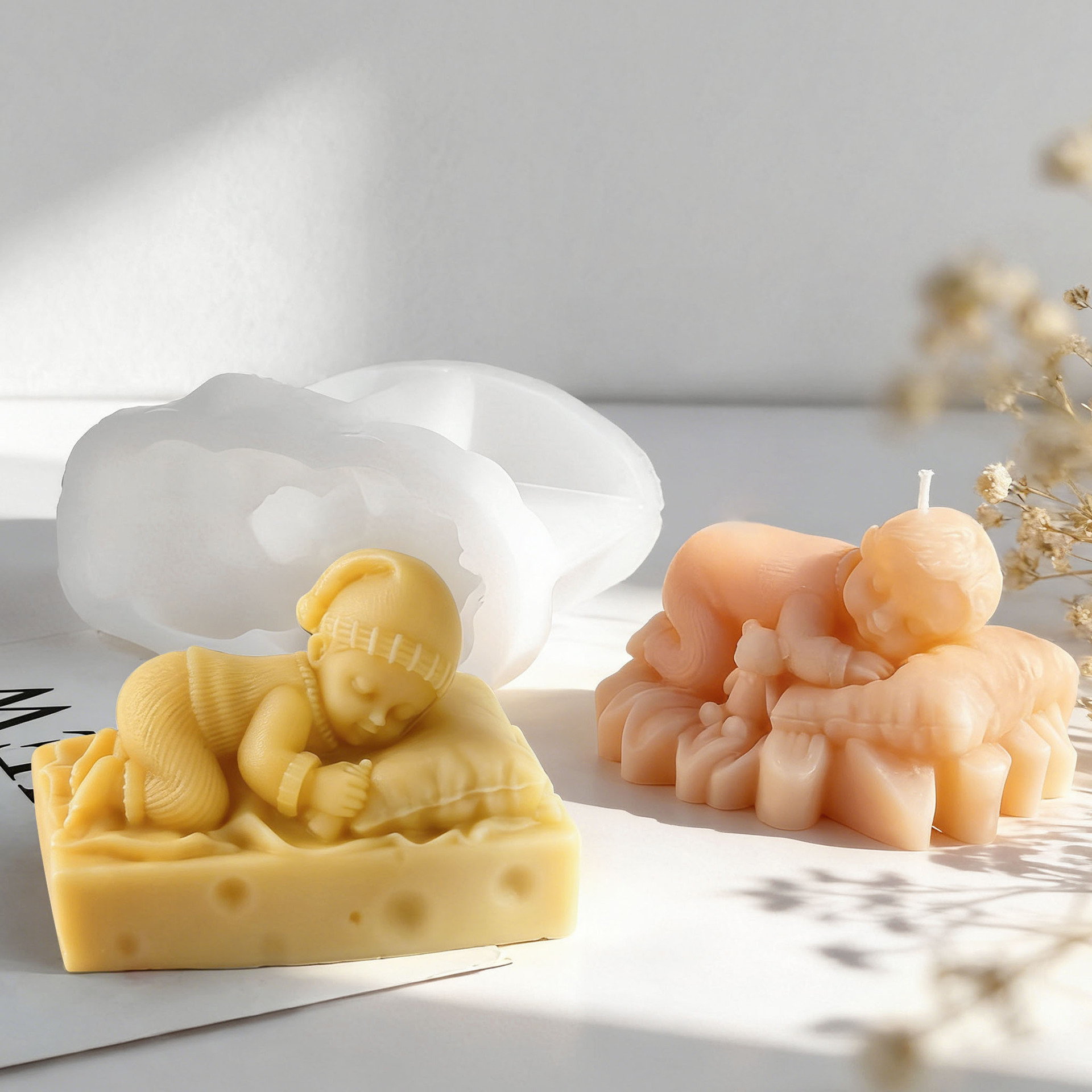 แม่พิมพ์เทียนซิลิโคนรูปเด็กทาร - Candle Supplies Shop บทวิจารณ์และราคา