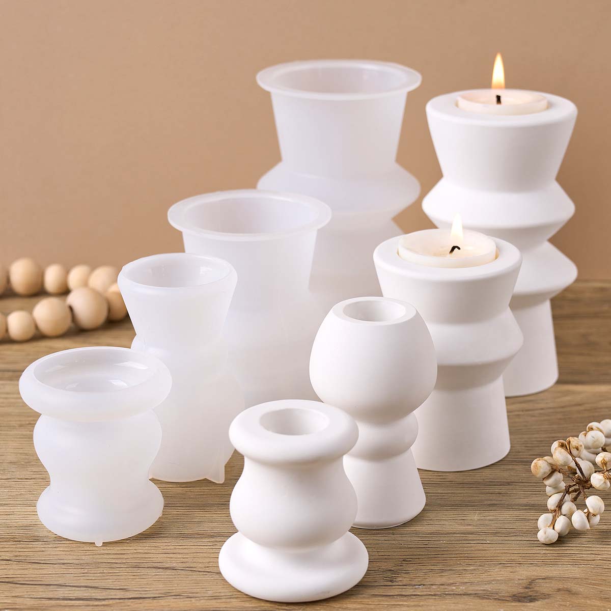 แม่พิมพ์ซิลิโคนสำหรับทำเชิงเที - Candle Quotes บทวิจารณ์และราคา