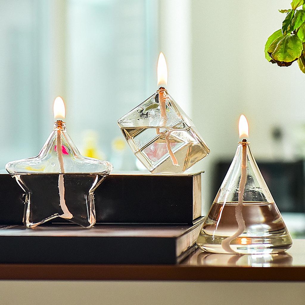 โรแมนติกเติมแก้วโคมไฟน้ํามัน C - Candle Zero บทวิจารณ์และราคา