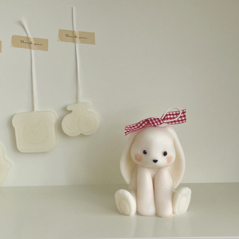 แม่พิมพ์ซิลิโคนรูปกระต่ายนั่ง3 - Candle Supplies Shop บทวิจารณ์และราคา