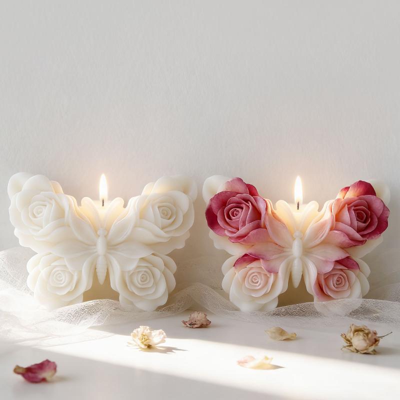 แม่พิมพ์ซิลิโคนรูปผีเสื้อกุหลา - Candle Making Supplies Usa บทวิจารณ์และราคา
