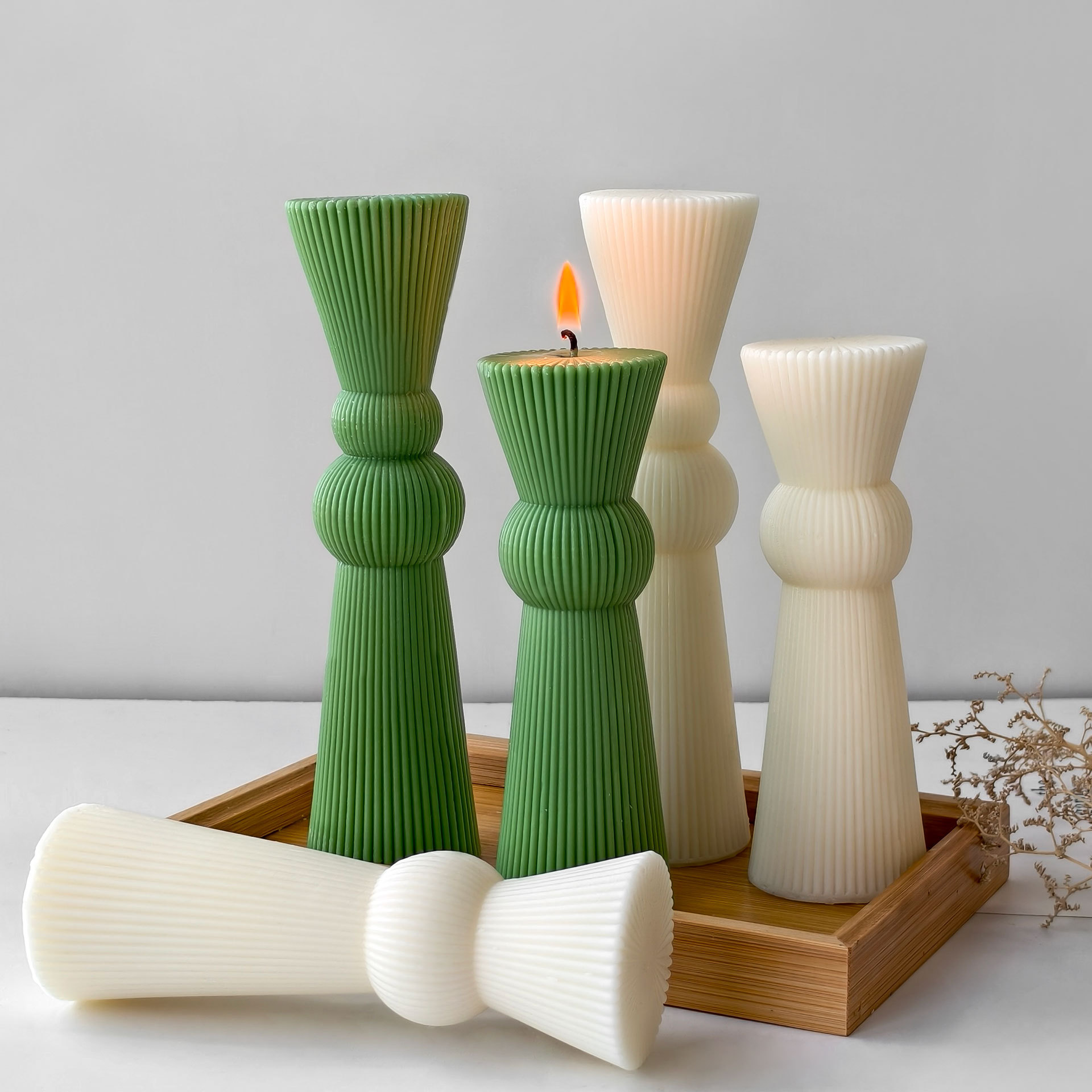 DIY ยาวลายเสาเทียนแม่พิมพ์ Han - Candle Supplies Shop บทวิจารณ์และราคา